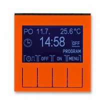 hodiny spínací programovatelné LEVIT 3292H-A20301 66 oranžová/kouřová černá